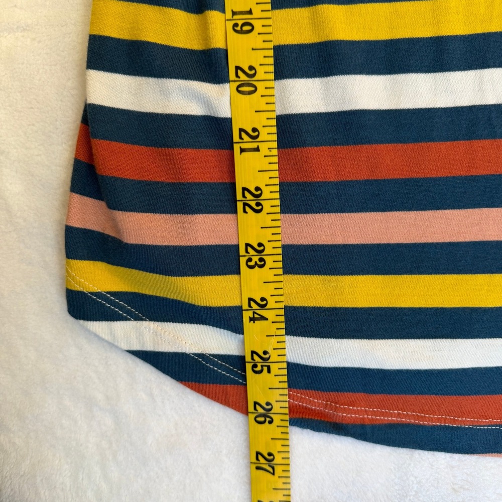 For The Republic Womens Large Striped Short Sleeve Y2K T-Shirt Cotton - Picture 8 of 8